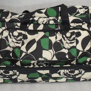 Vera Bradley "Imperial Rose" Large Rolling Duffel Bag Suitcase